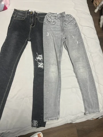 Детские джинсы Zara серые с камушками - Одежда в Люберцы