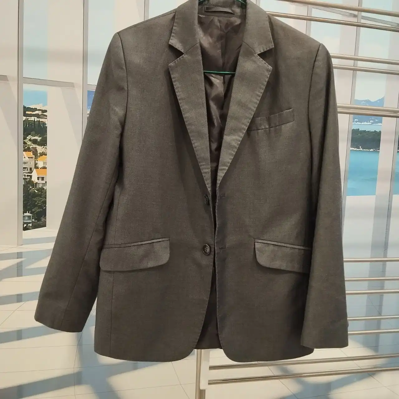 Пиджак для мальчика SkyLike серый