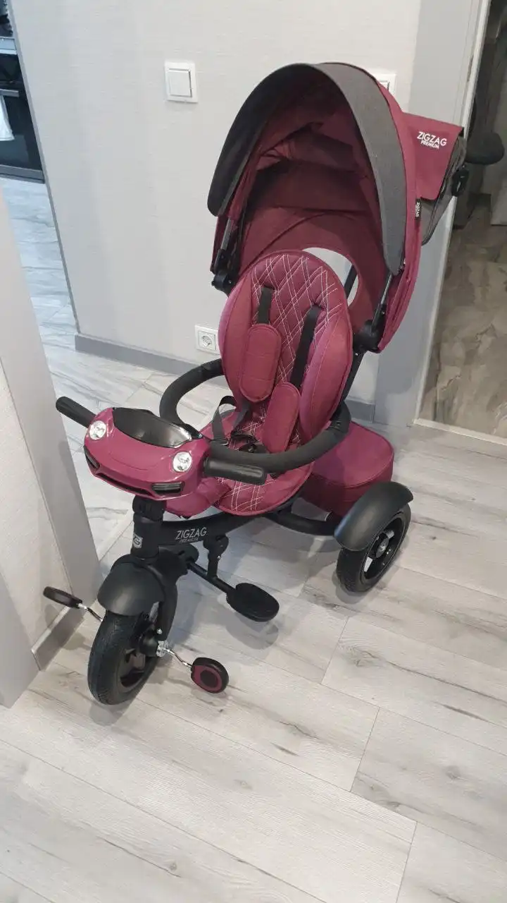 Детский велосипед с родительской ручкой и Bluetooth