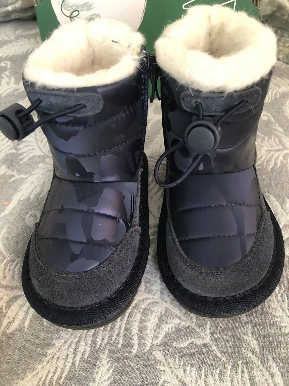 Детские сапоги Tombi из натуральной замши и шерсти