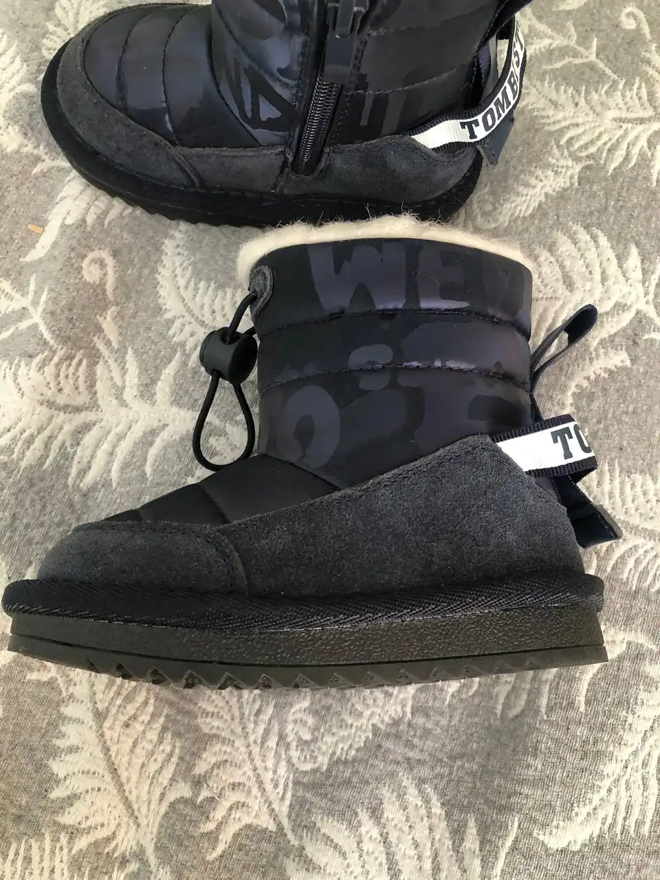 Детские сапоги Tombi из натуральной замши и шерсти