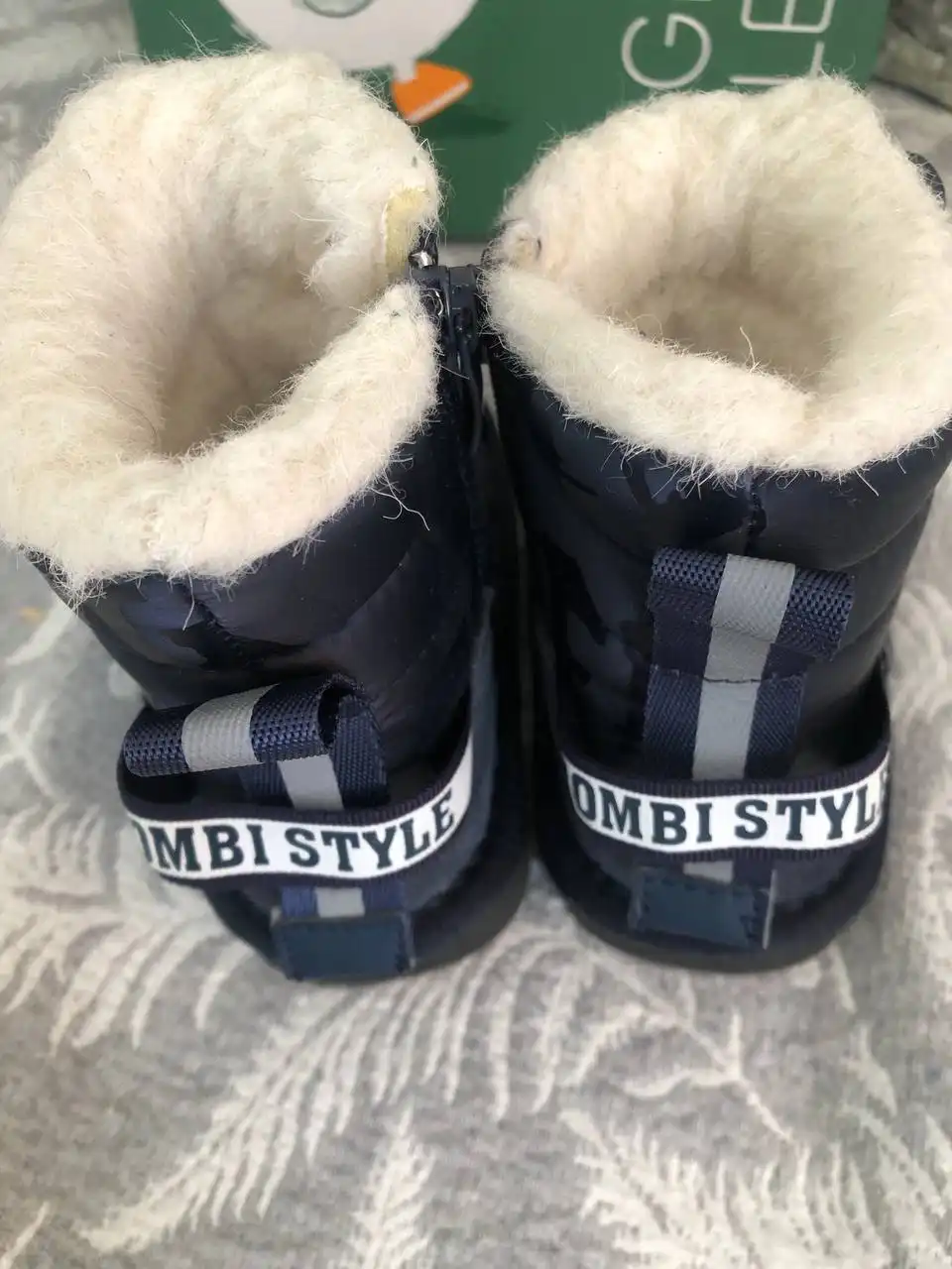 Детские сапоги Tombi из натуральной замши и шерсти