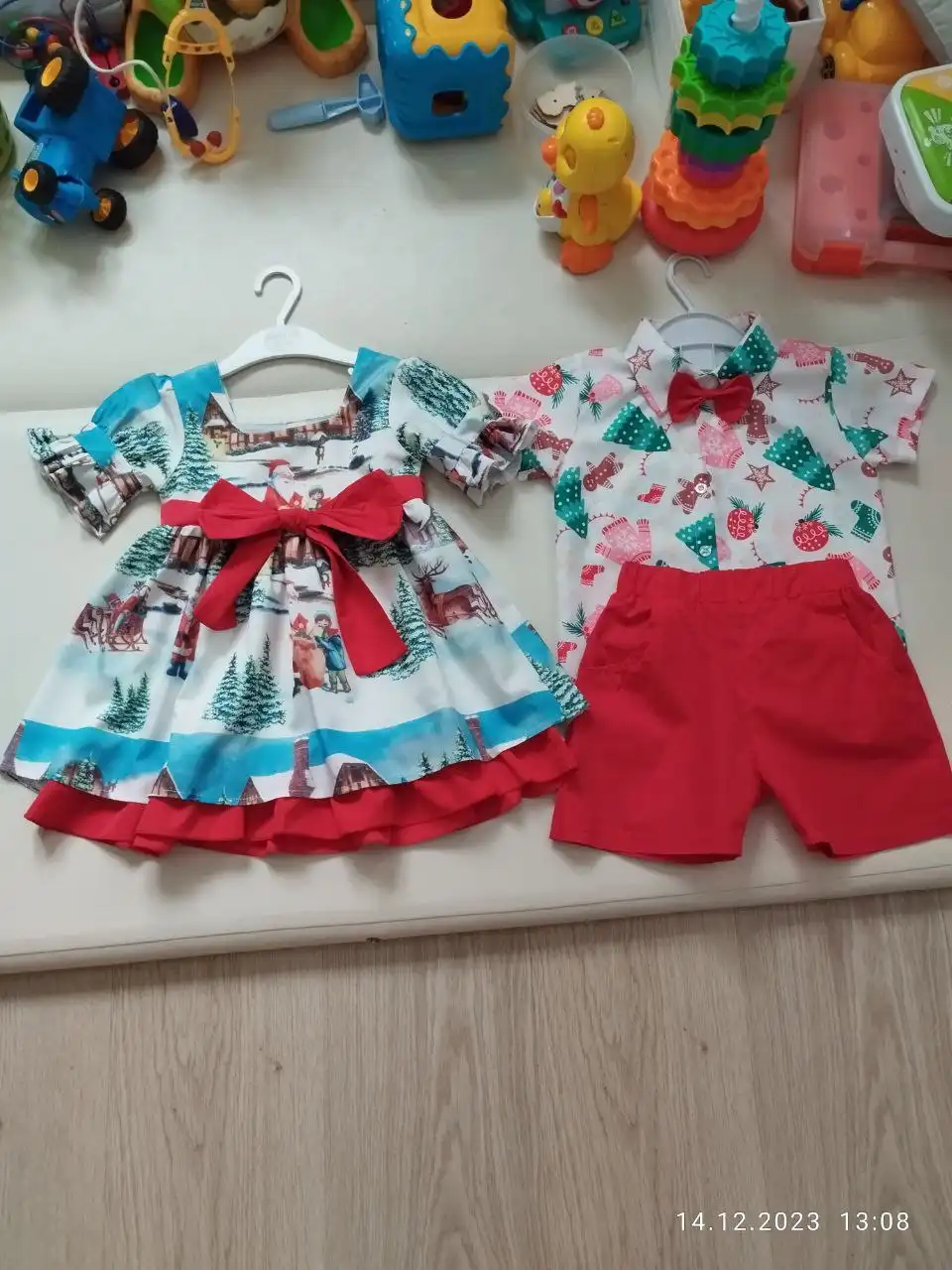 Новогодние костюмы для двойни размер 92