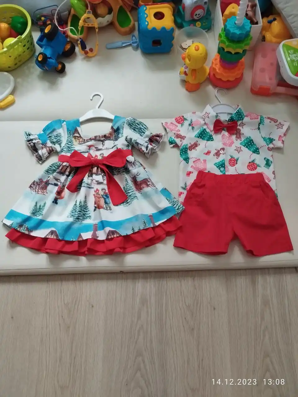 Новогодние костюмы для двойни размер 92