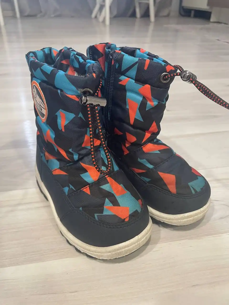 Зимние дутики с подкладкой и шерстяной стелькой