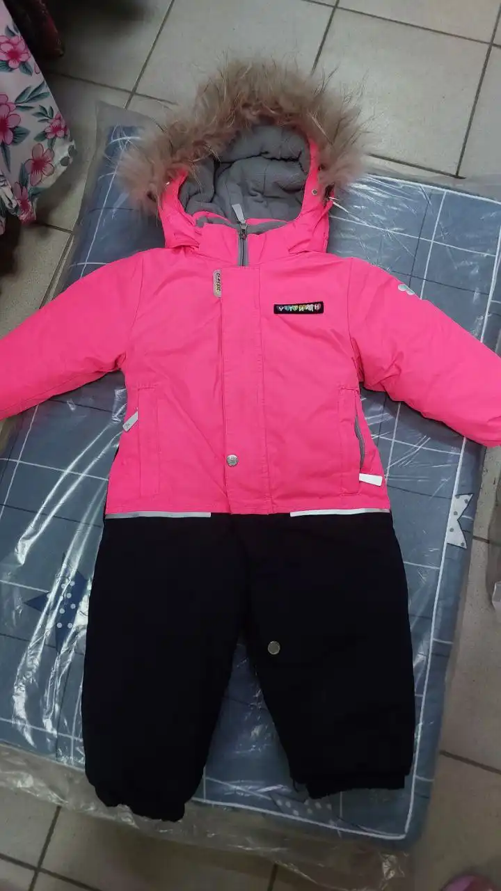 Детский зимний комбинезон на девочку 86 см