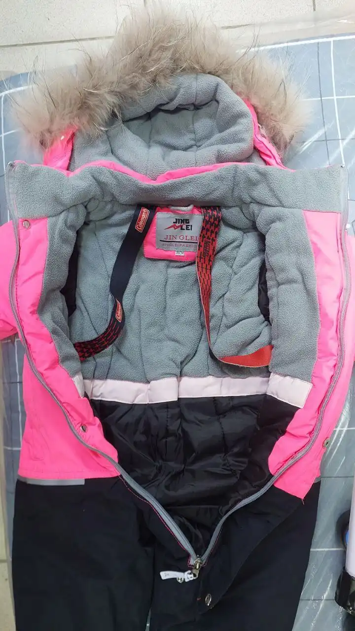 Детский зимний комбинезон на девочку 86 см