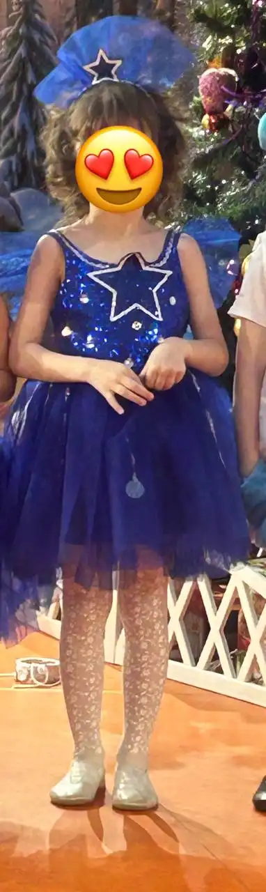 Новогоднее платье для девочки 5-6 лет