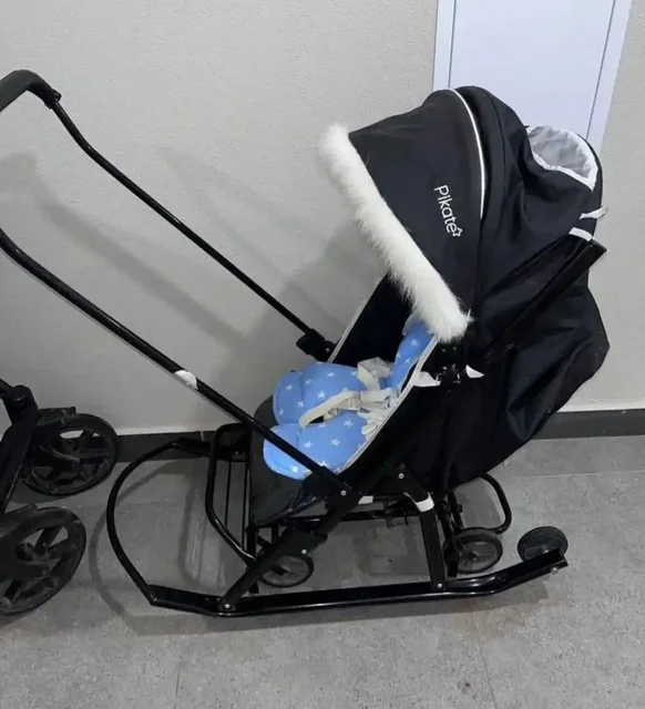 Санки Pikate Original с неисправным козырьком - частное объявление в Некрасовка