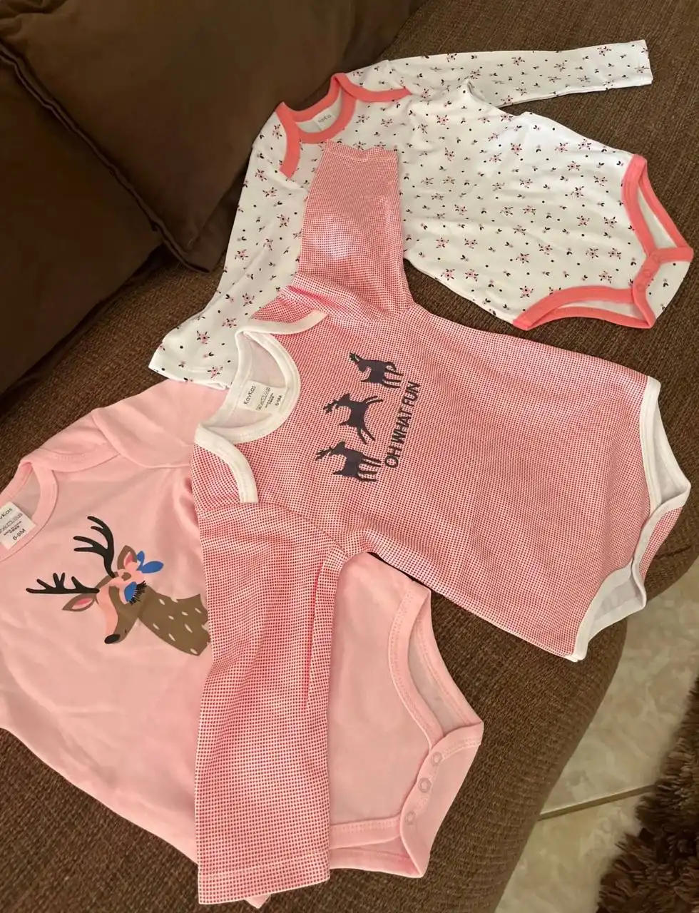 Новые боди для девочки 6-9 месяцев