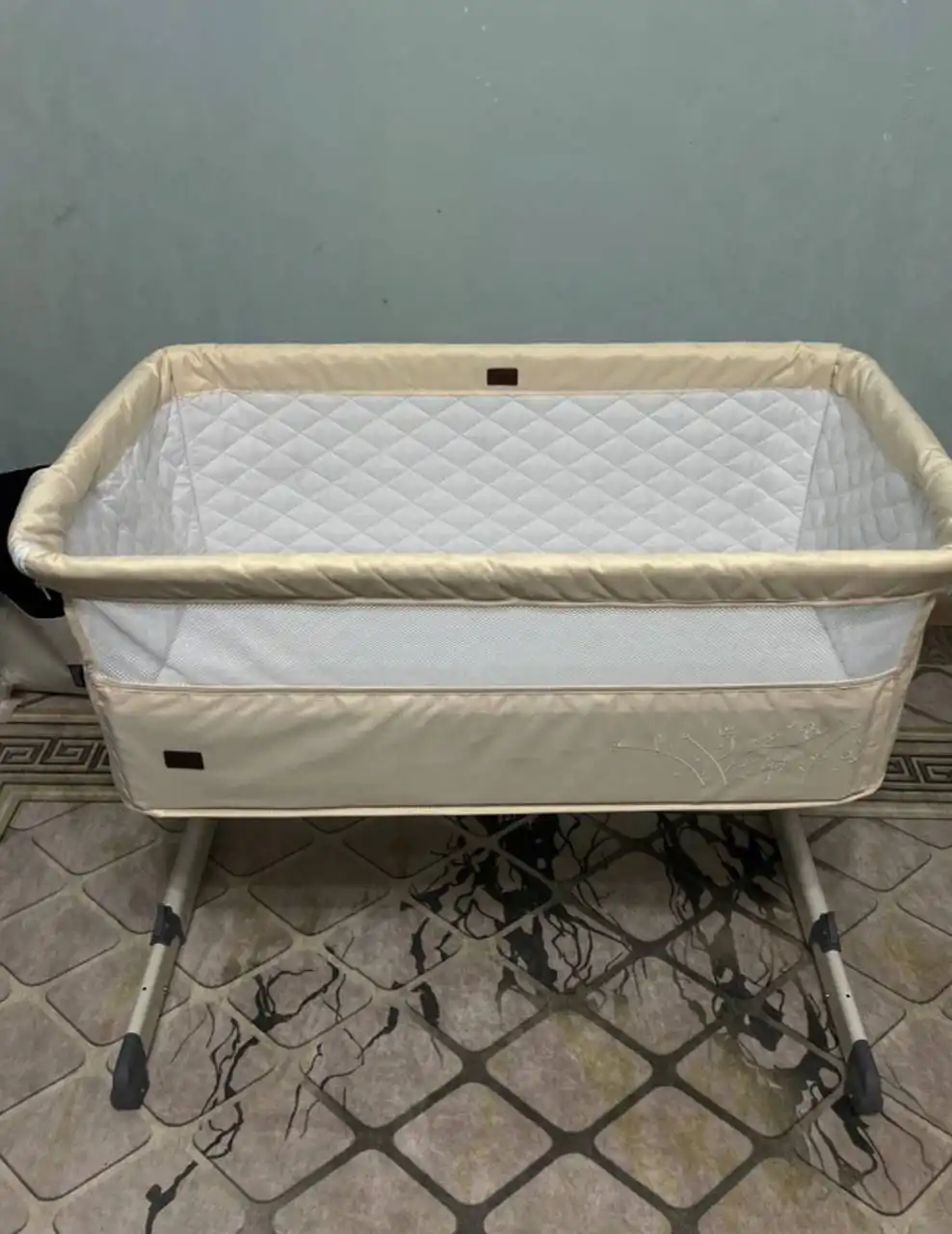 Детская приставная кровать с тросом и заводской коробкой