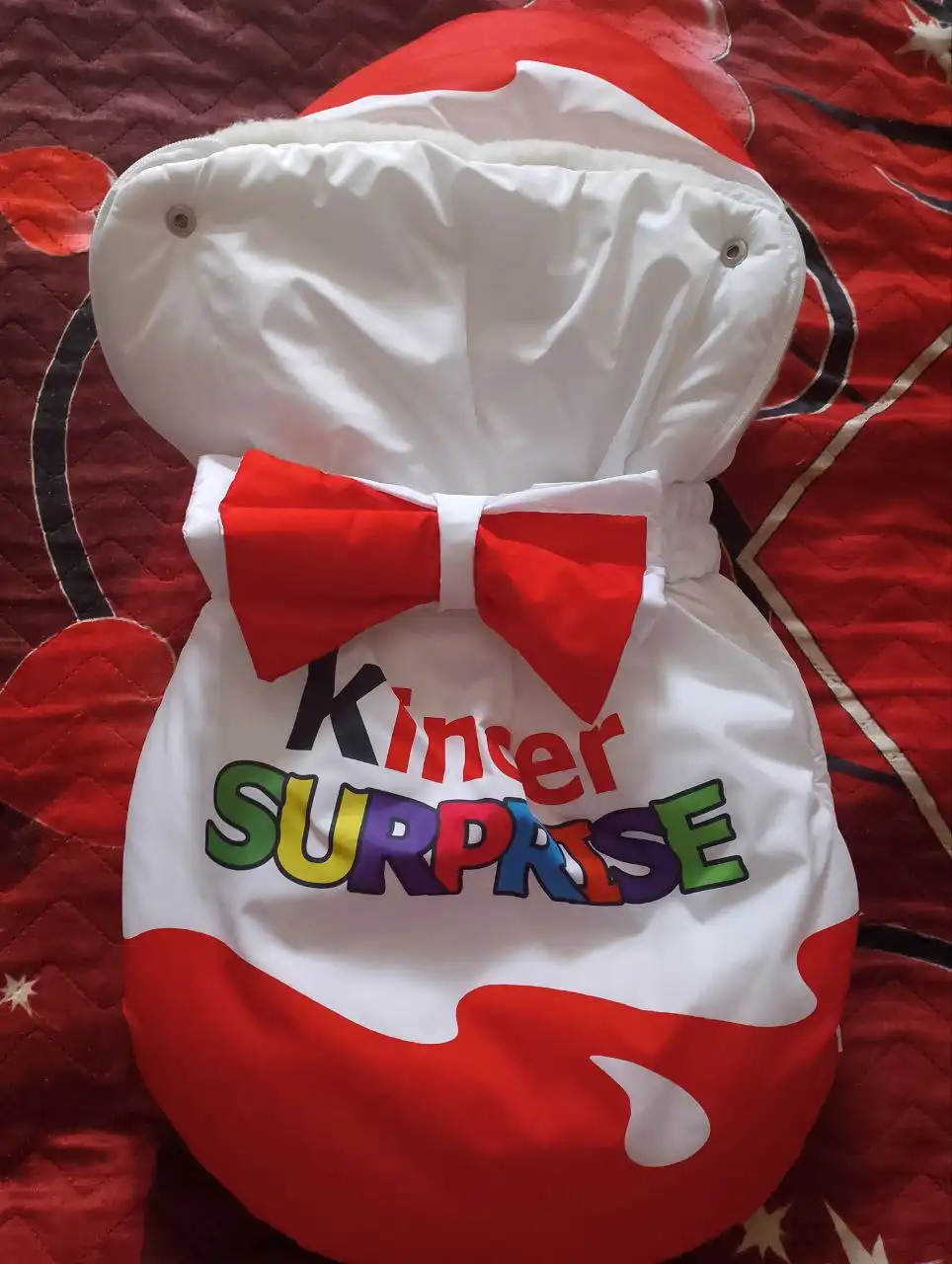 Зимний конверт Киндер Сюрприз на выписку