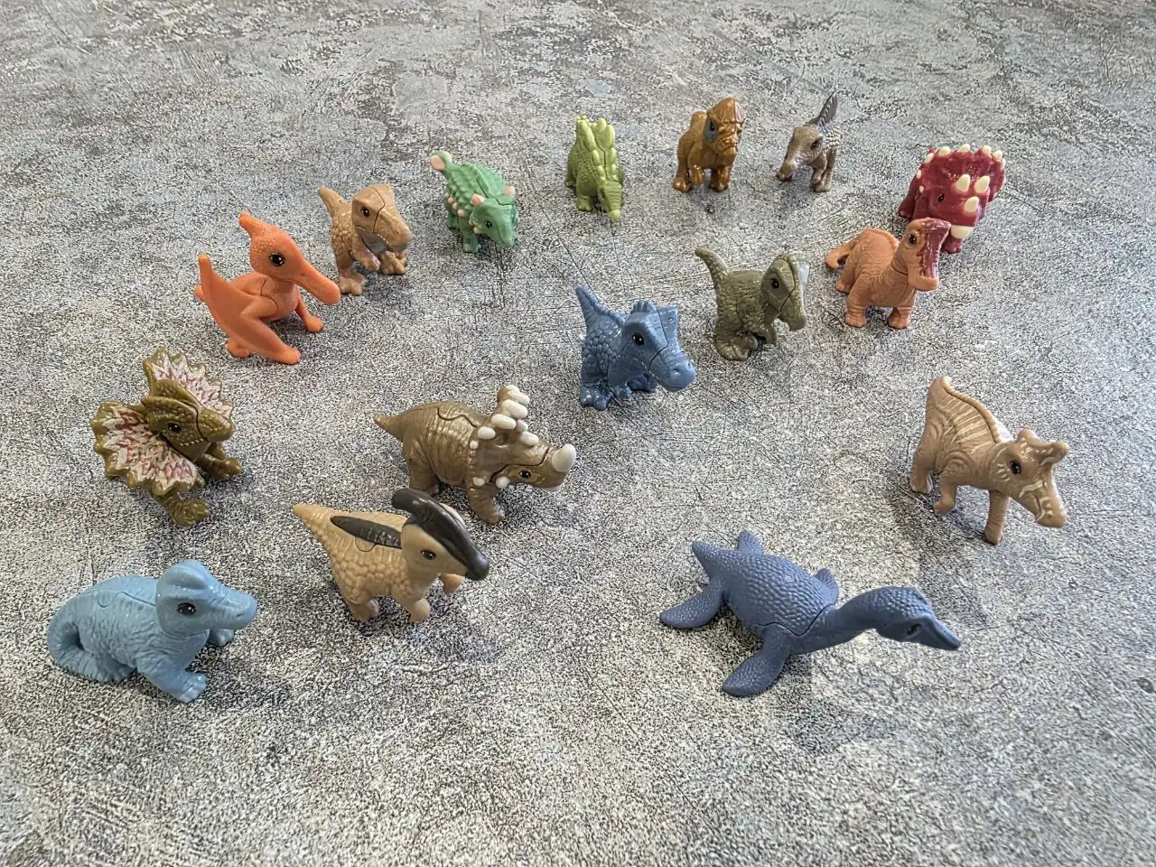 Полная коллекция киндер дино 2025, 16 фигур