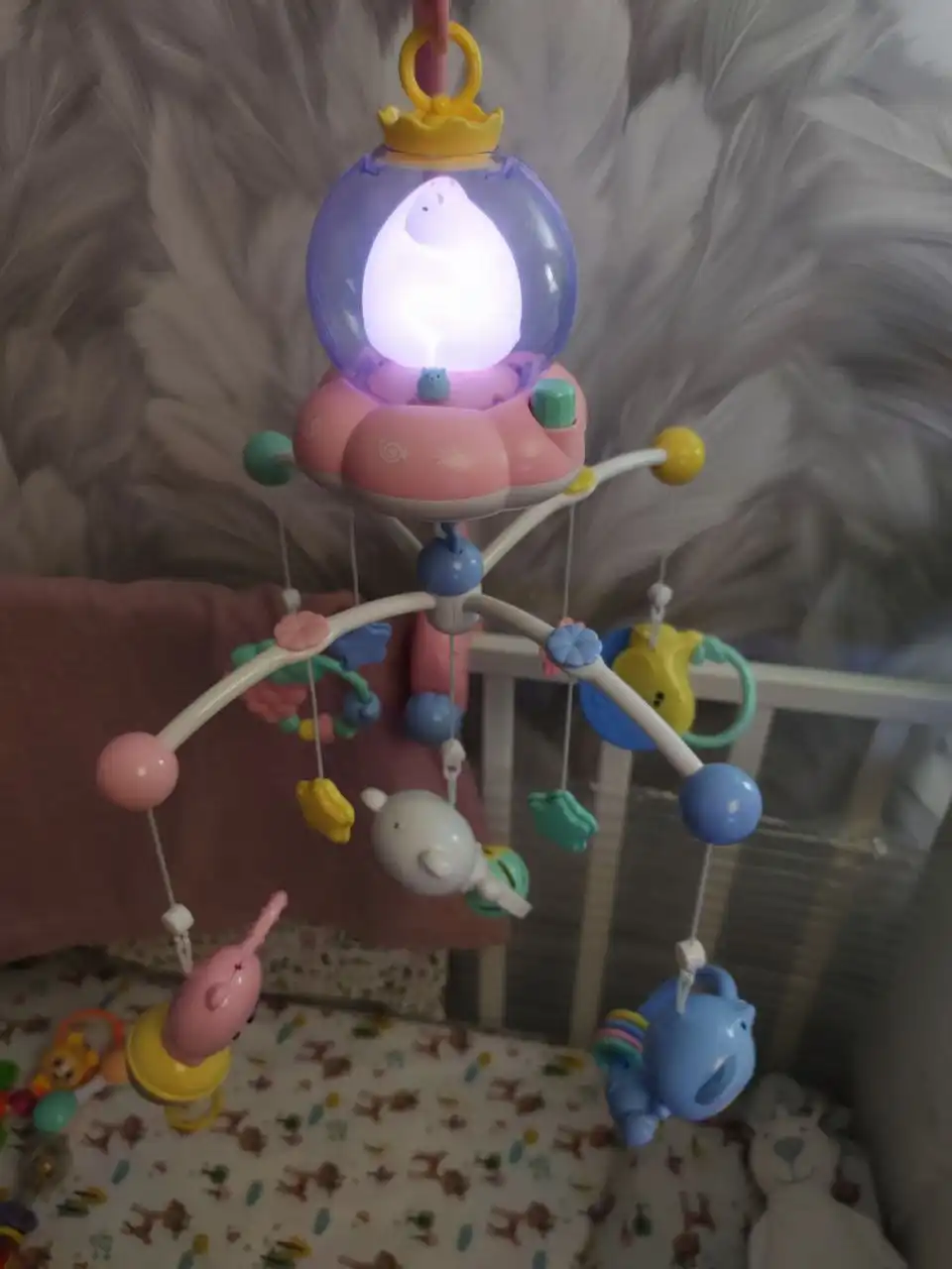 Музыкальный мобиль-ночник с игрушками-прорезывателями - Игрушки (Товары для детей) в Люберцы
