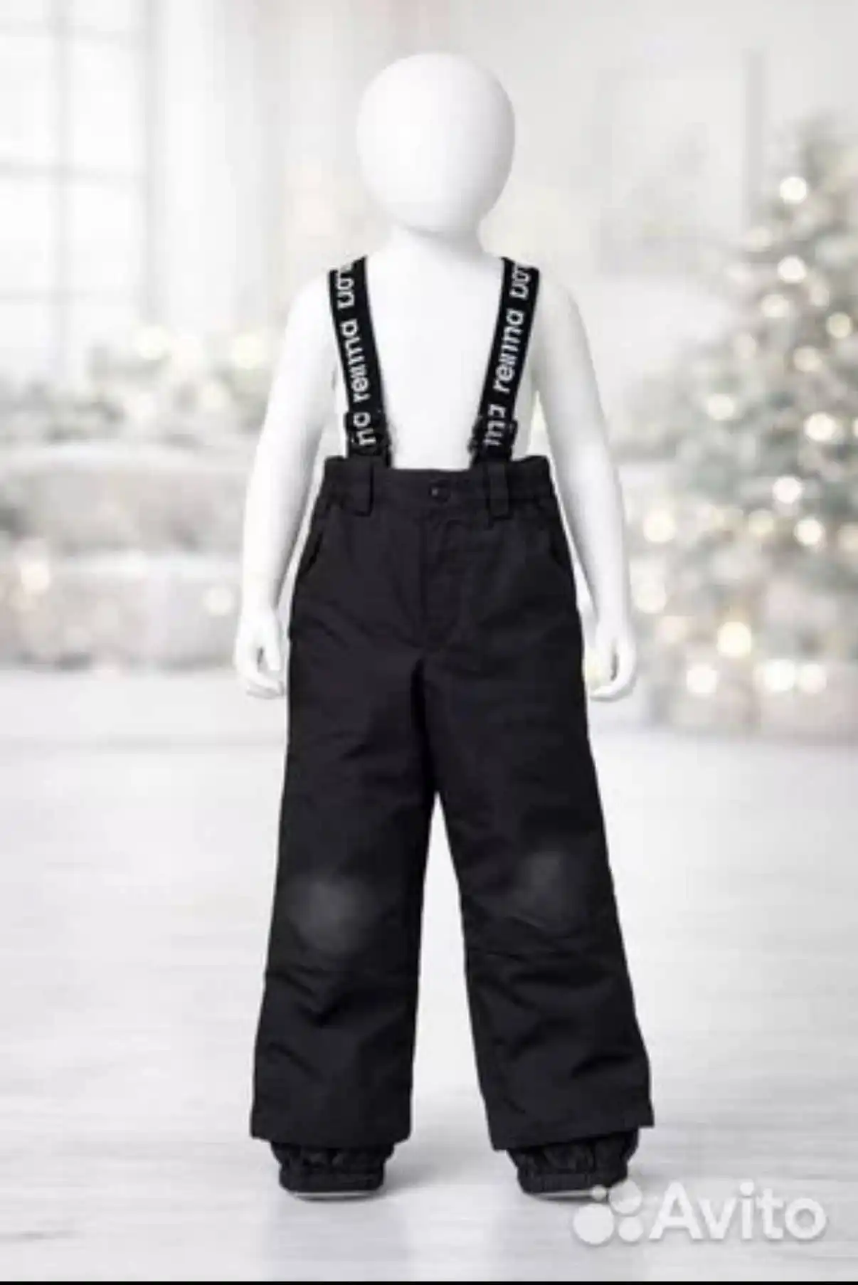 Детский зимний полукомбинезон Reima Tec черный размер 128 - Детская одежда (Одежда) в Некрасовка