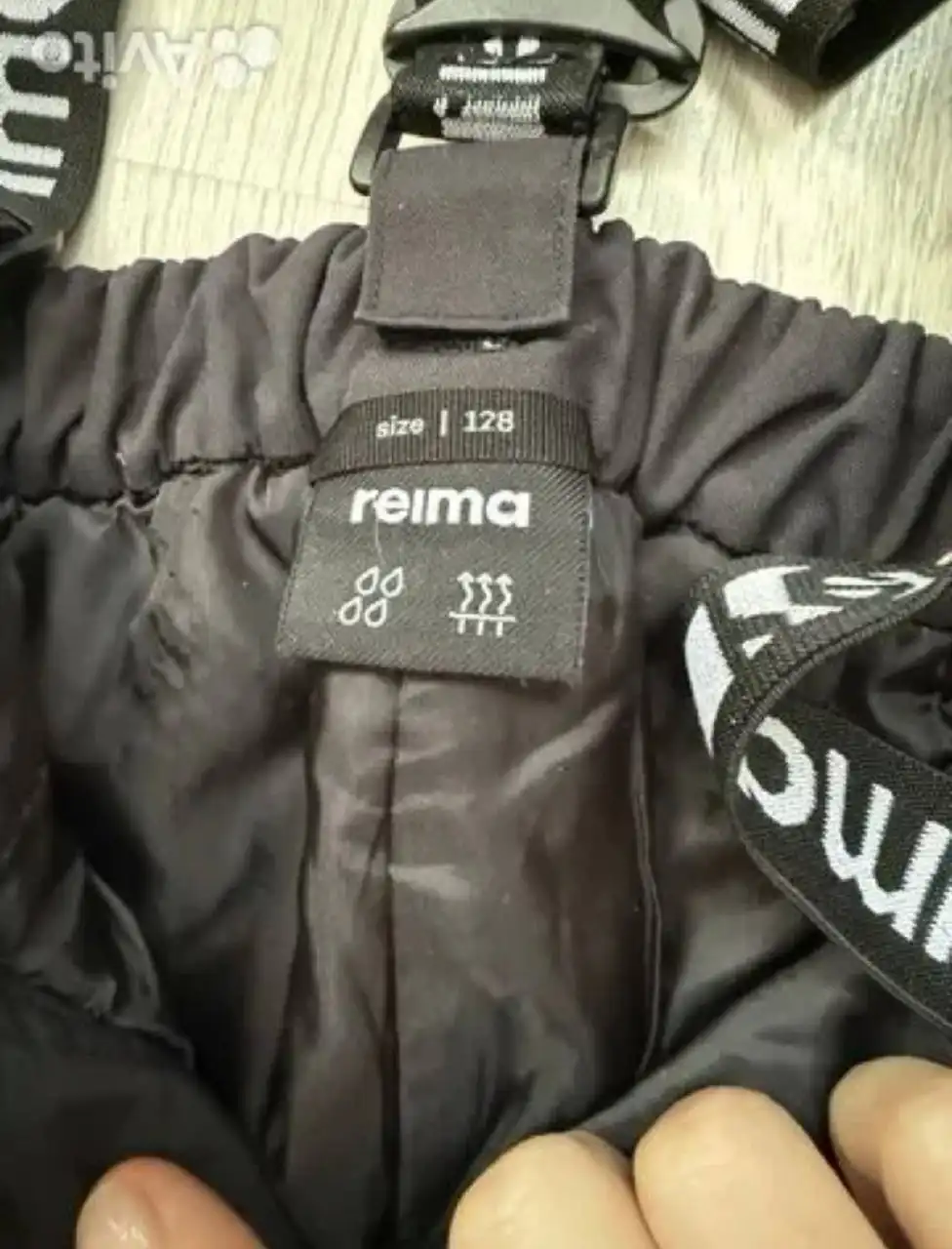 Детский зимний полукомбинезон Reima Tec черный размер 128 - Детская одежда (Одежда) в Некрасовка