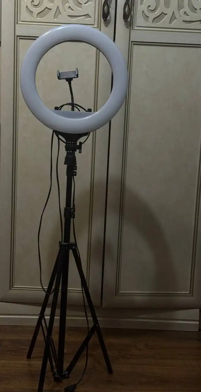 Кольцевая лампа с холодным и теплым светом, 36 см - Электроника в Люберцы
