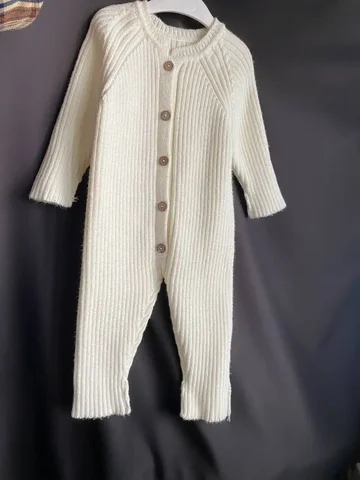 Белый вязаный комбинезон 74-80 - Транспорт для детей в Люберцы