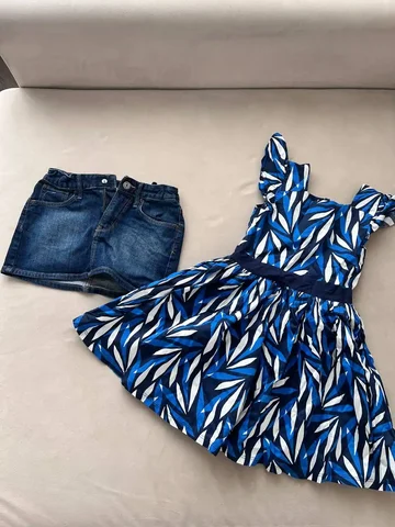 Детская джинсовая юбка и платье - Детские книги в Люберцы