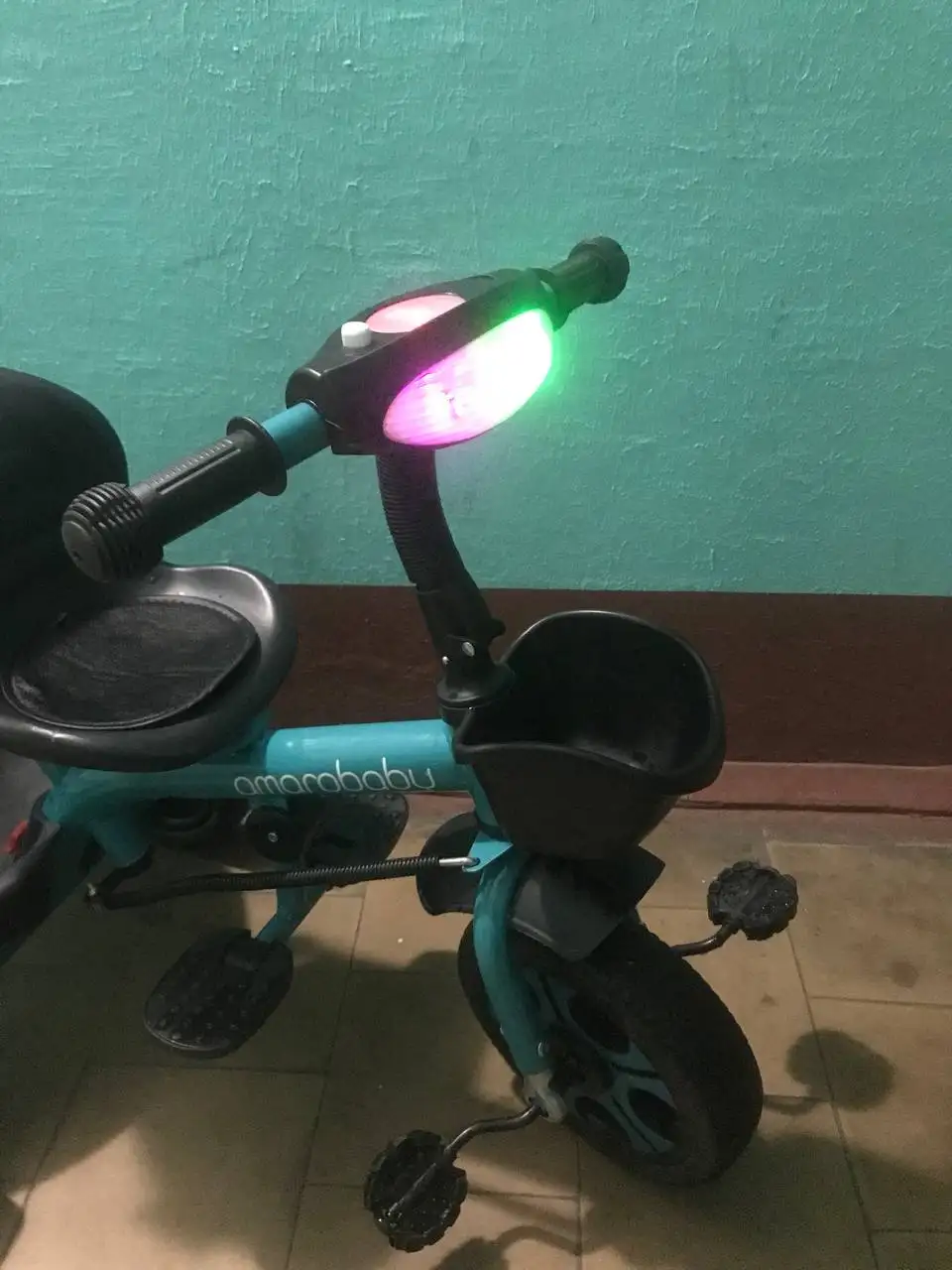 Велосипед трехколесный детский Amarobaby с ручкой управления - Транспорт для детей (Товары для детей) в Люберцы