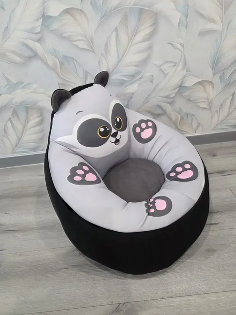 Мягкий детский пуф из флиса с поролоновым наполнителем - Бутылочки в Люберцы