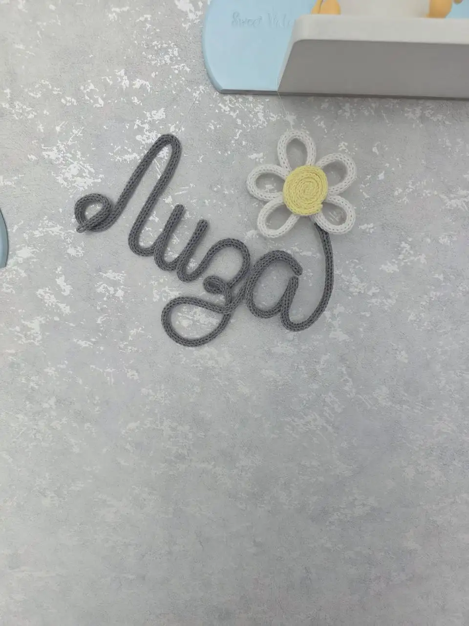 Вязаное имя Лиза в технике трикотин - Рукоделие (Барахолка) в Люберцы