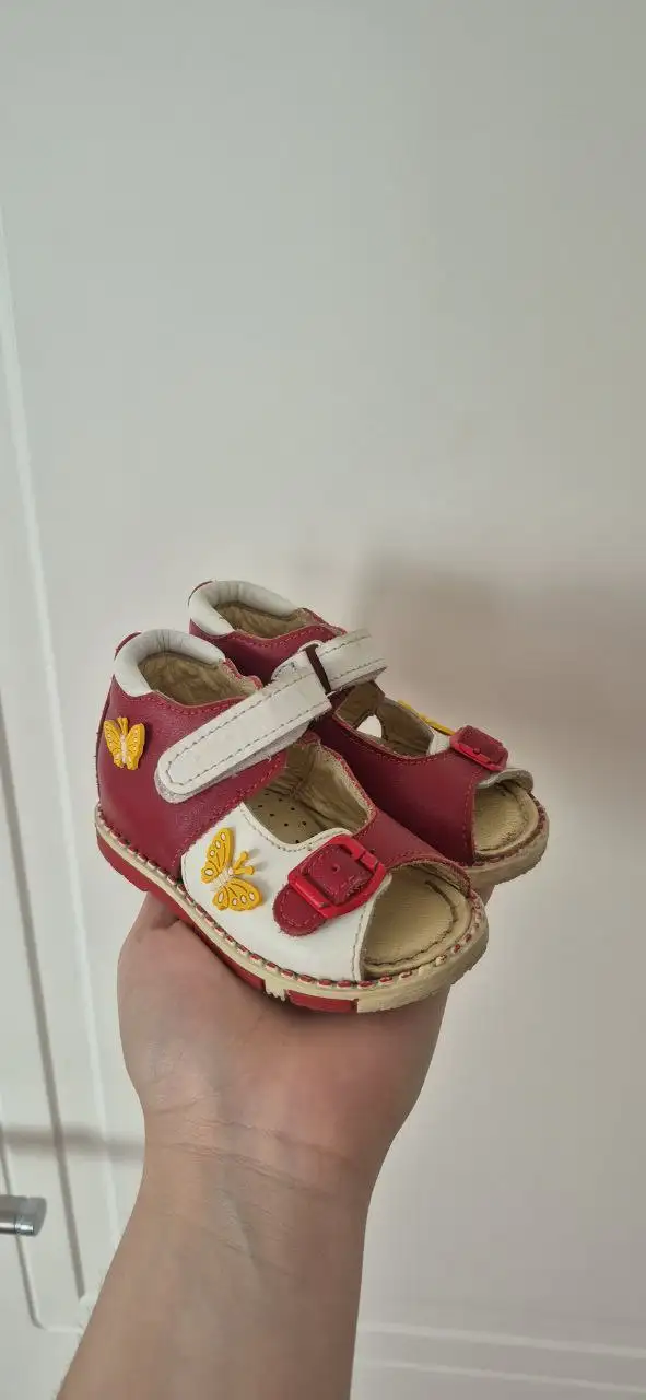 Детские ортопедические кожаные босоножки 20 размер - Детская обувь (Одежда) в Некрасовка, Люберцы