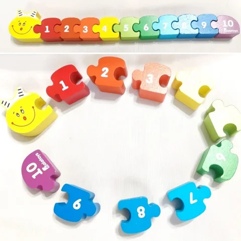 Деревянный сортер-гусеница для изучения цифр - частное объявление в Некрасовка