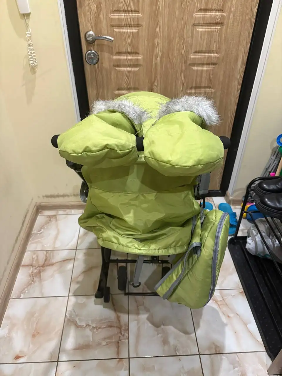 Санки-коляска ДЕТЯМ 7-5SK ОЛИВКОВЫЙ NIKA б/у - Коляски и санки (Товары для детей) в Люберцы