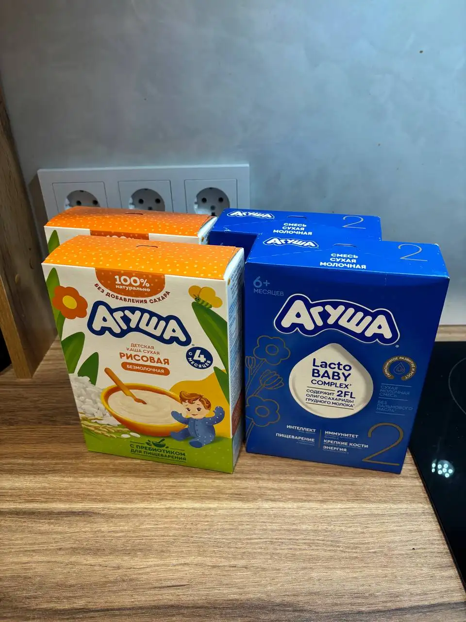 Детское питание: смесь Агуша 2 и рисовая безмолочная каша - Детское питание (Товары для детей) в Люберцы
