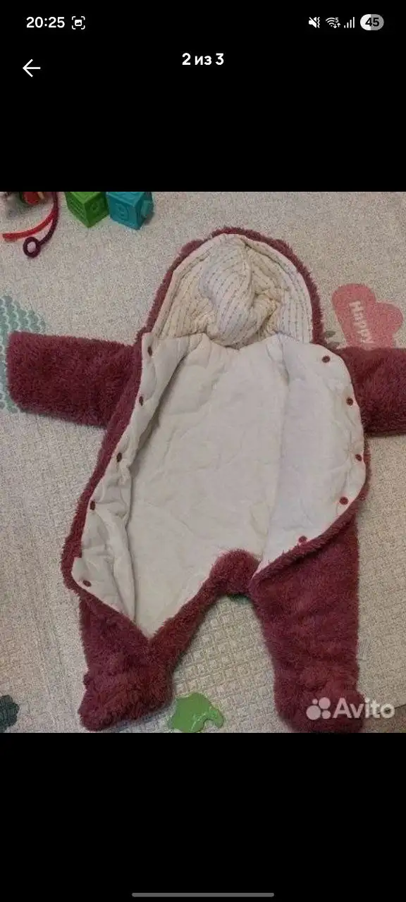 Утепленный комбинезон 74 размера - Одежда (Товары для детей) в Некрасовка