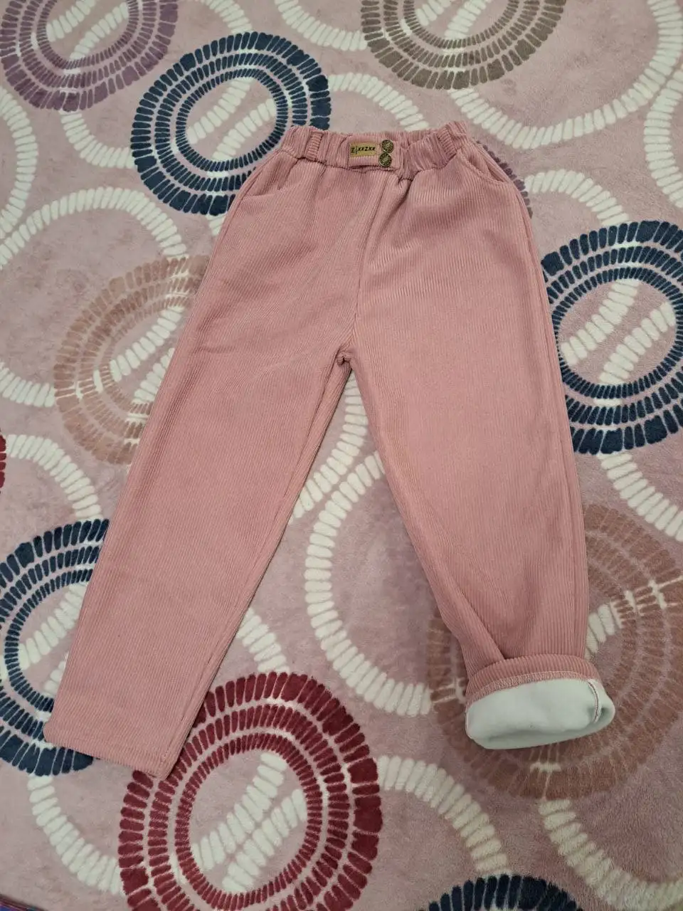 Утепленные детские брюки вельвет новые размер 140 - Одежда (Товары для детей) в Москва