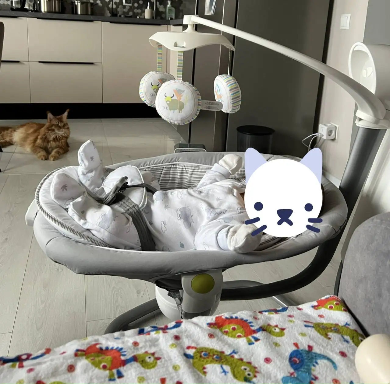 Электронные качели Joie Serina Swivel Nature's Alphabet - Качели, шезлонги (Товары для детей) в Люберцы