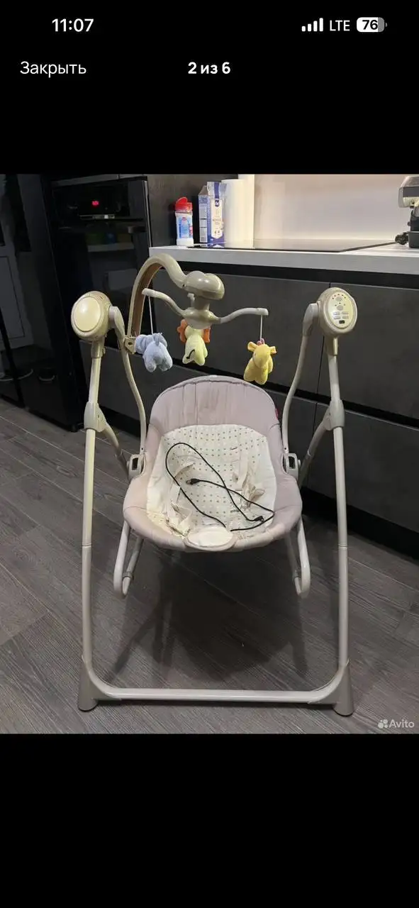 Качельки Carrello музыкальные со столиком - Качели детские (Товары для детей) в Люберцы