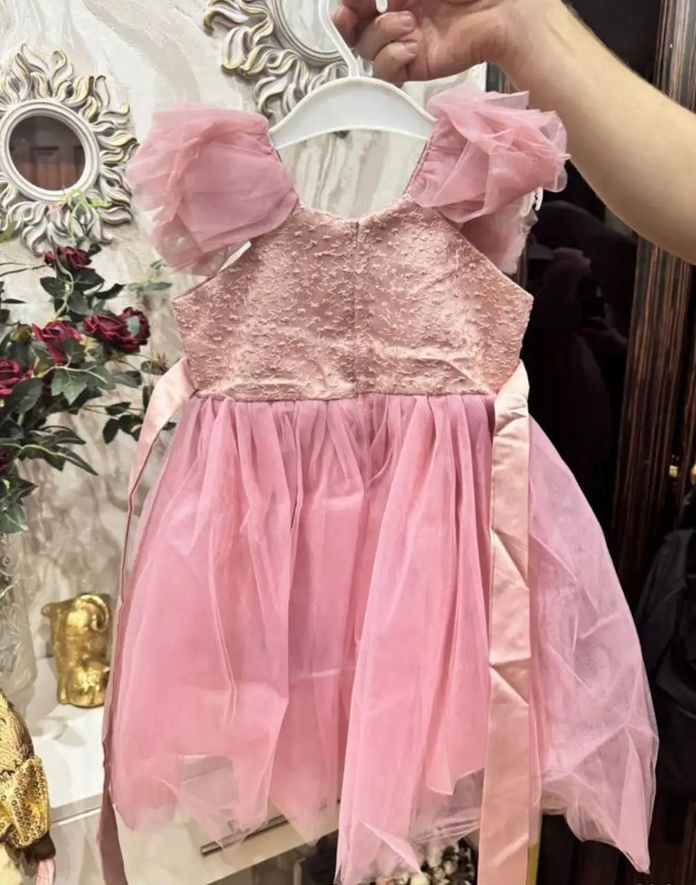 Нежно пудровое платье для девочки 4 лет - Детская одежда (Товары для детей) в Люберцы