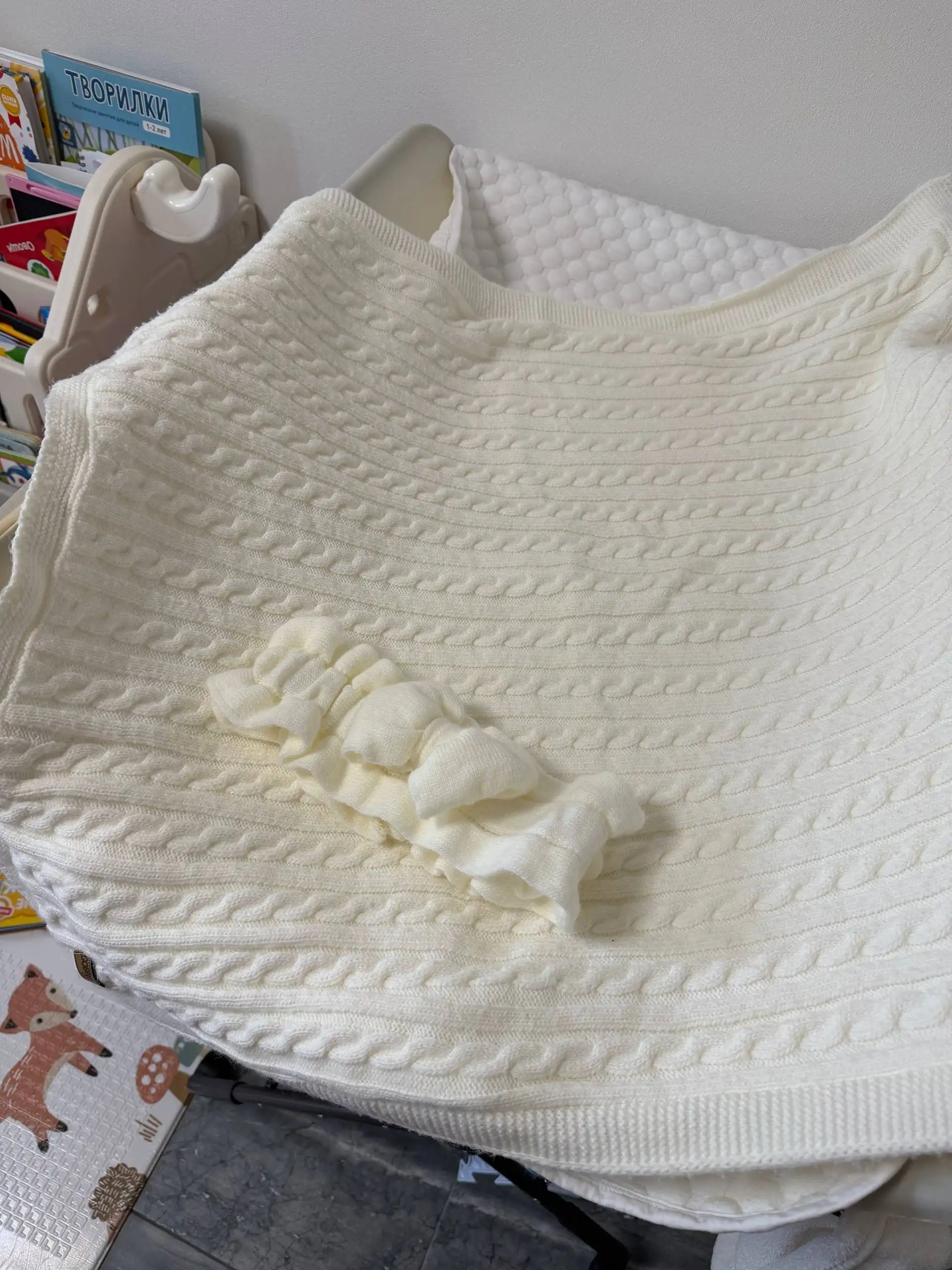 Конверт плед + бант, тёплый - Конверты и пледы (Товары для детей) в Люберцы