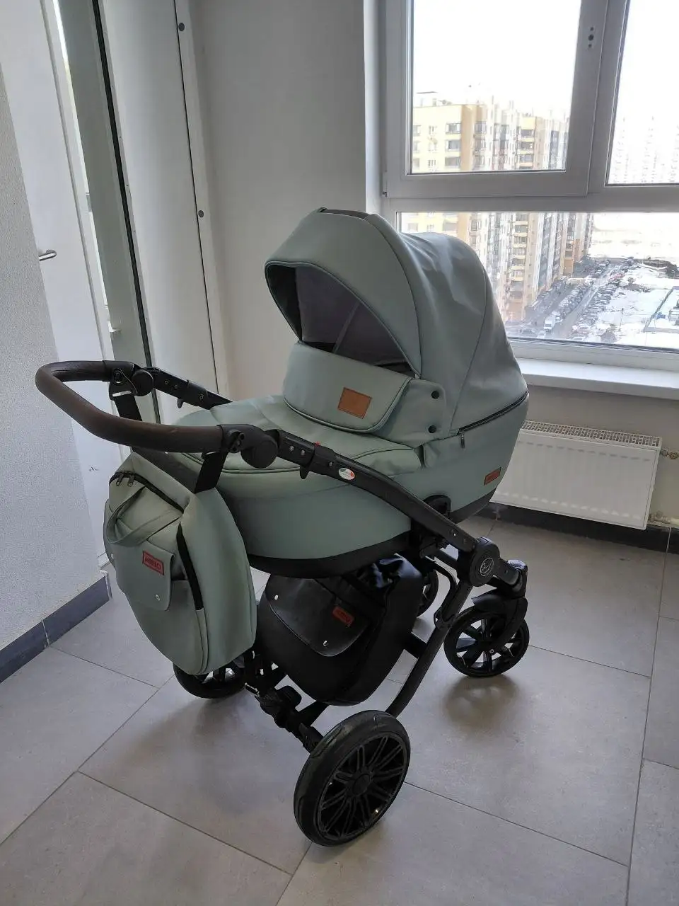 Коляска 2 в 1 Mirelo Bonito Eco, б/у в отличном состоянии - Коляски (Товары для детей) в Люберцы
