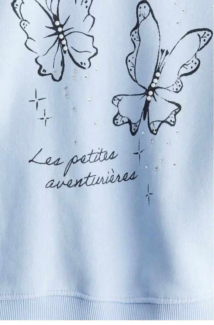 Детский свитшот H&M голубой 6-8 лет - Детская одежда (Одежда) в Люберцы