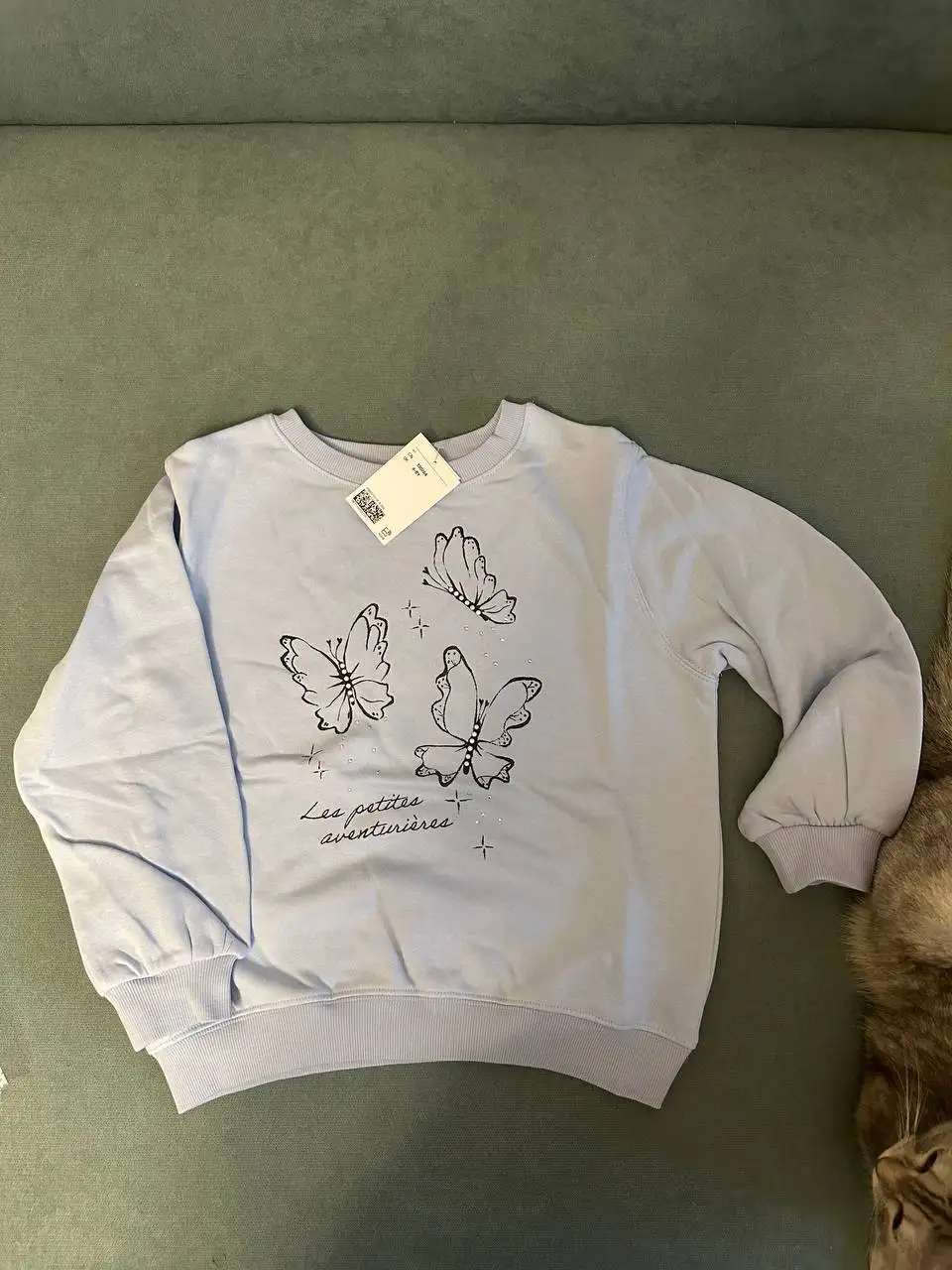 Детский свитшот H&M голубой 6-8 лет - Детская одежда (Одежда) в Люберцы