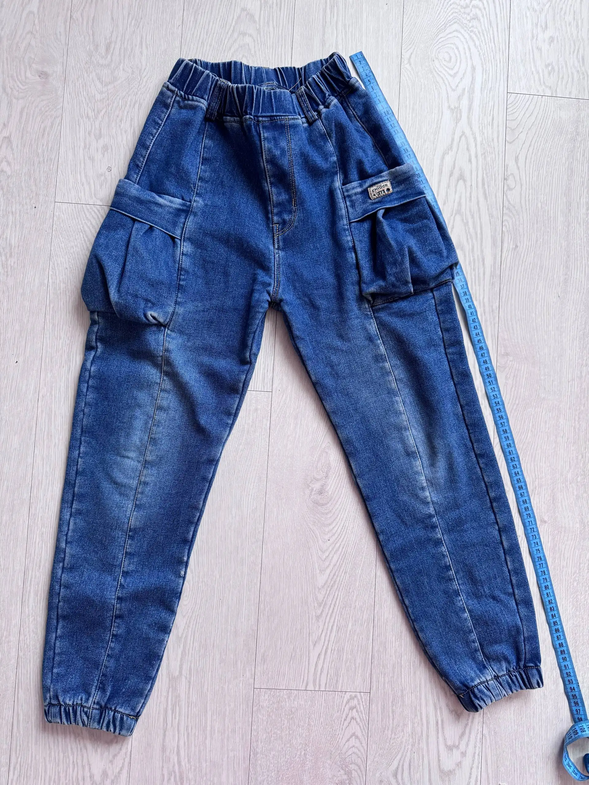 Джинсы с начесом для девочки 10-12 лет - Джинсы (Одежда) в Люберцы