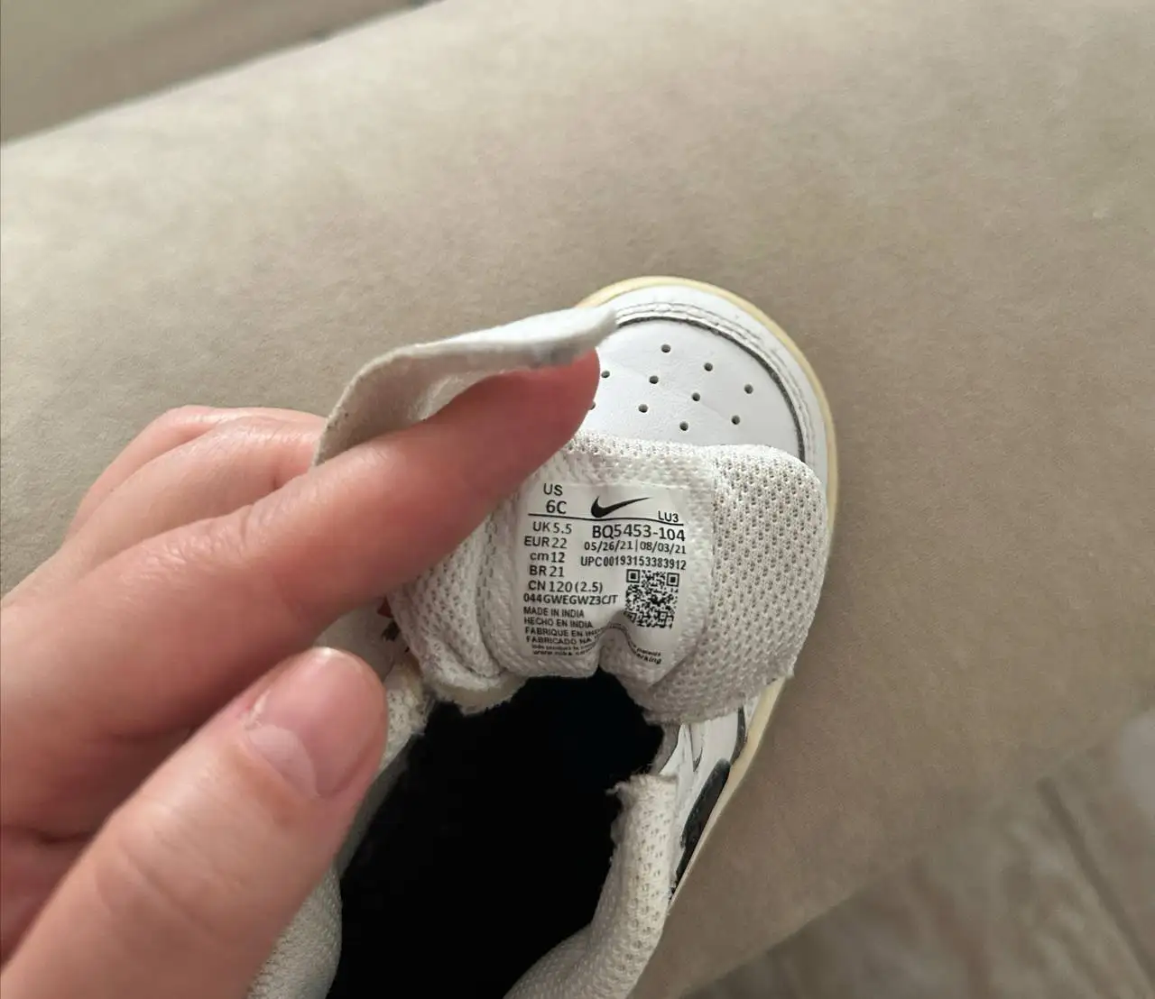 Кеды Найк оригинал 21-22 размер - Обувь (Одежда) в Люберцы