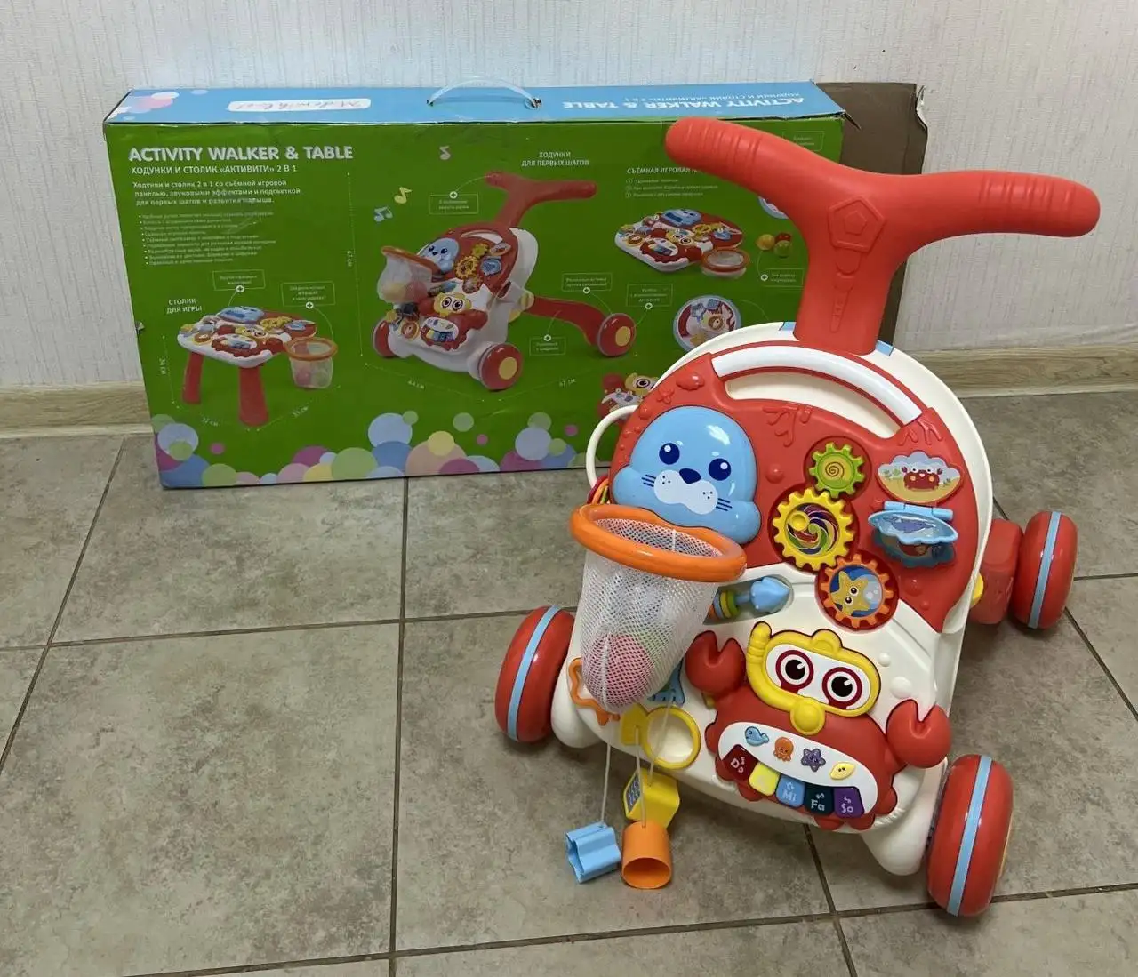 Ходунки BabyGo 2в1 Ходунки+Столик - Ходунки (Товары для детей) в Люберцы