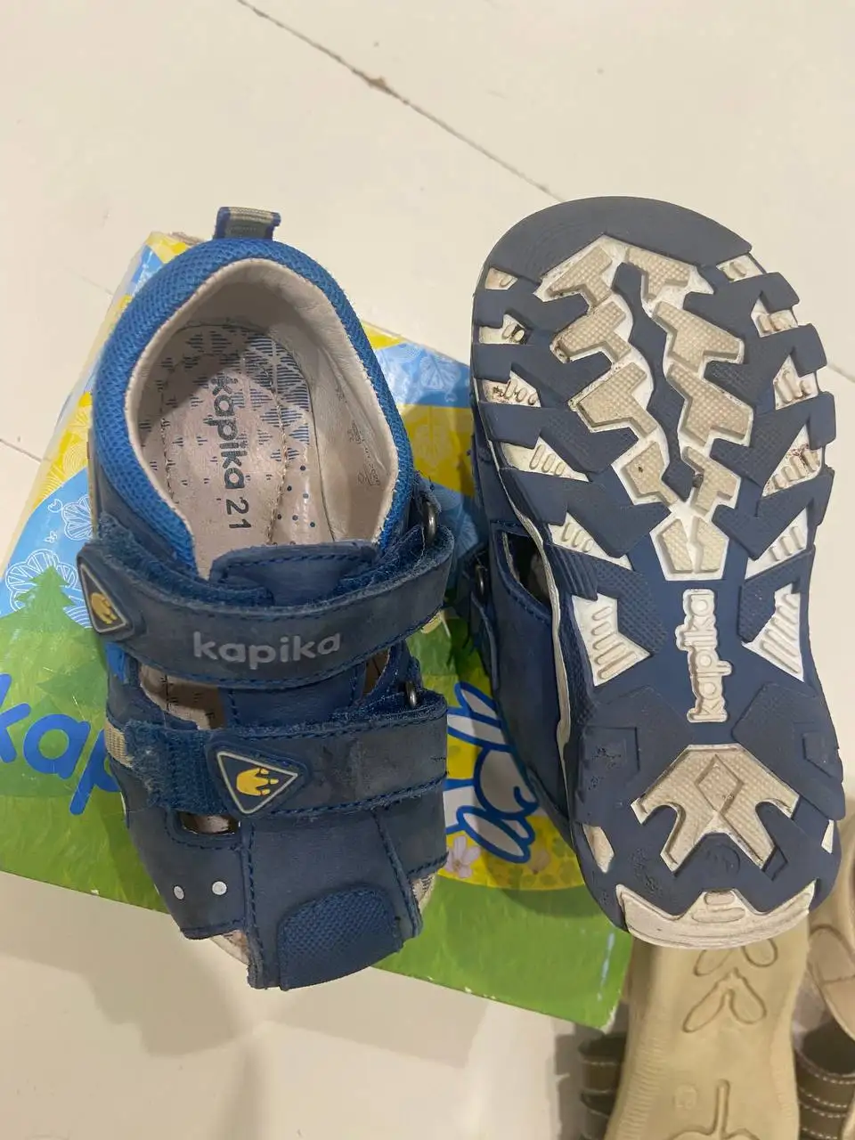 Кожаные сандалии, размер 21 - Обувь (Товары для детей) в Некрасовка