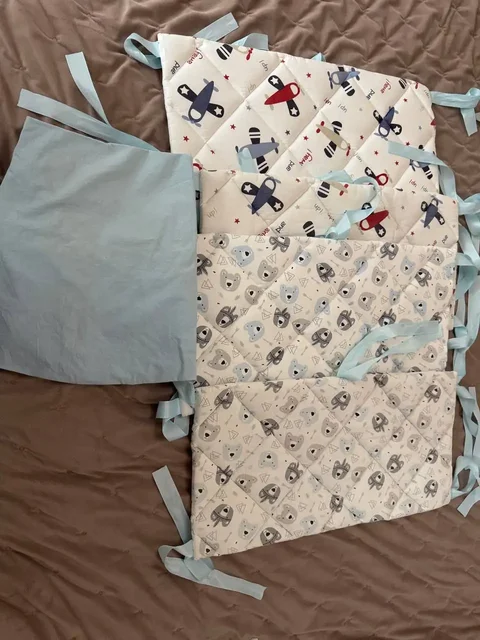 Бортики на кроватку 120х60 двусторонние + простынь на резинке - Игрушки и развлечения в Некрасовка