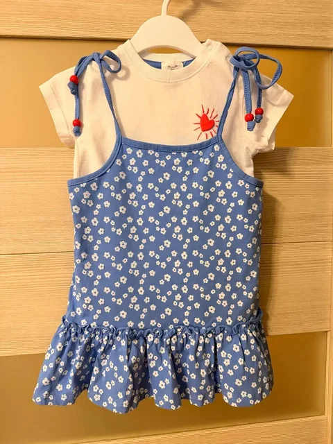 Комплект Baby go сарафан+футболка 80 и панамка 44-46 - Детское питание и смеси в Люберцы