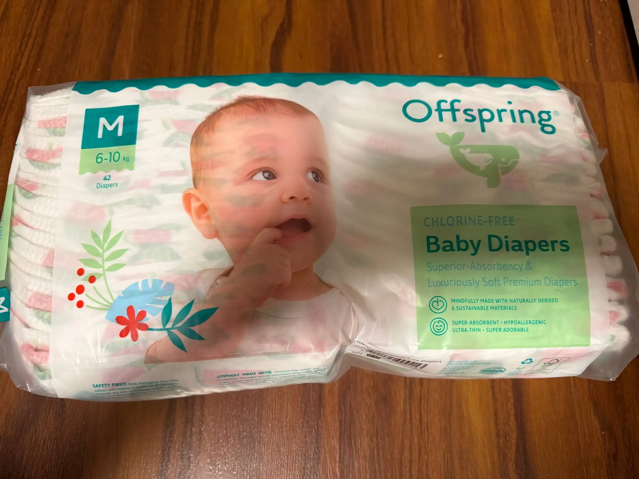 Подгузники Offspring 6-10 кг, почти полная упаковка - Подгузы (Товары для детей) в Люберцы