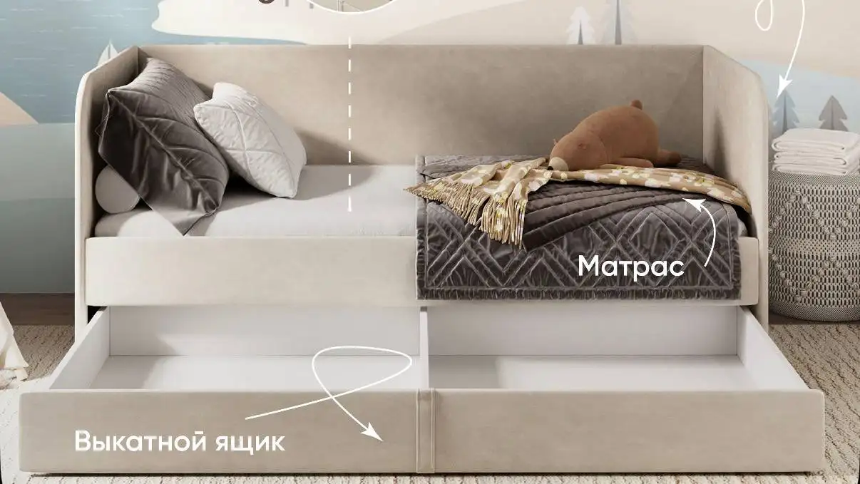 Продам кровать с матрасом - Мебель для детской (Товары для детей) в Люберцы