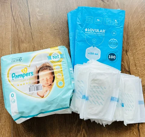 Подгузники Pampers 0 и вкладыши Lovular 30шт - частное объявление в Люберцы