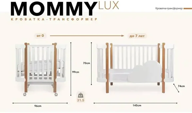 Детская кроватка Happy Baby Mommy Lux - Товары для детей в Люберцы