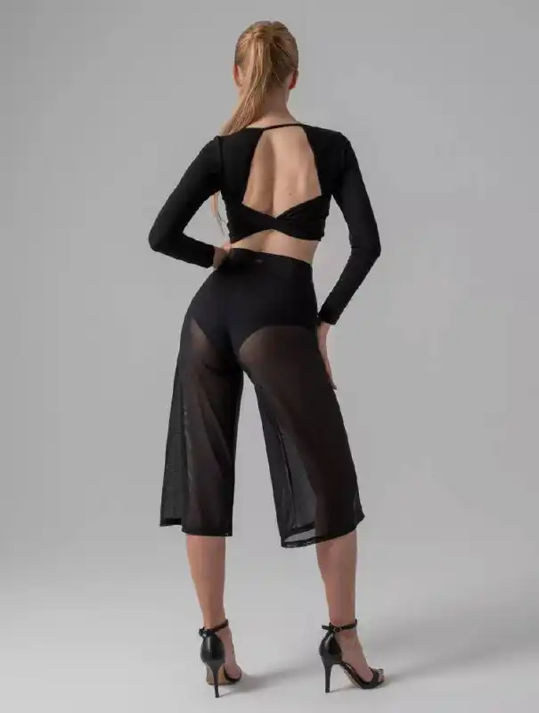 Брюки-кюлоты прозрачные для танцев